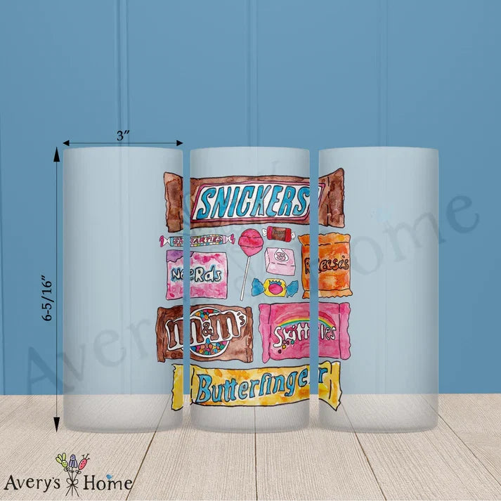 Sugary Sweets Frosted Drinking Glass