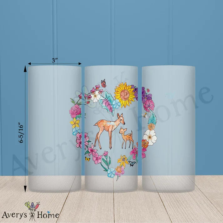Deer to my Heart Frosted Drinking Glass