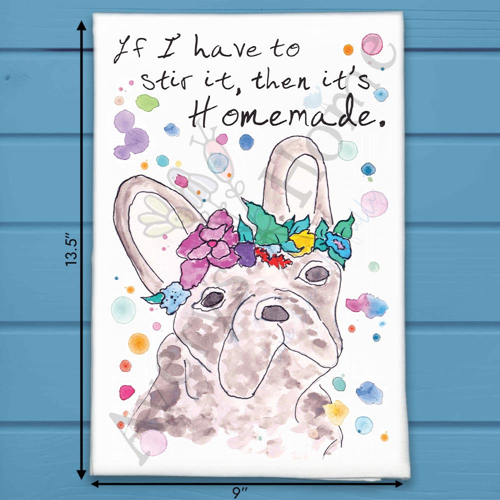 Homemade Meals flour sack dish towel, art by Avery Jackson