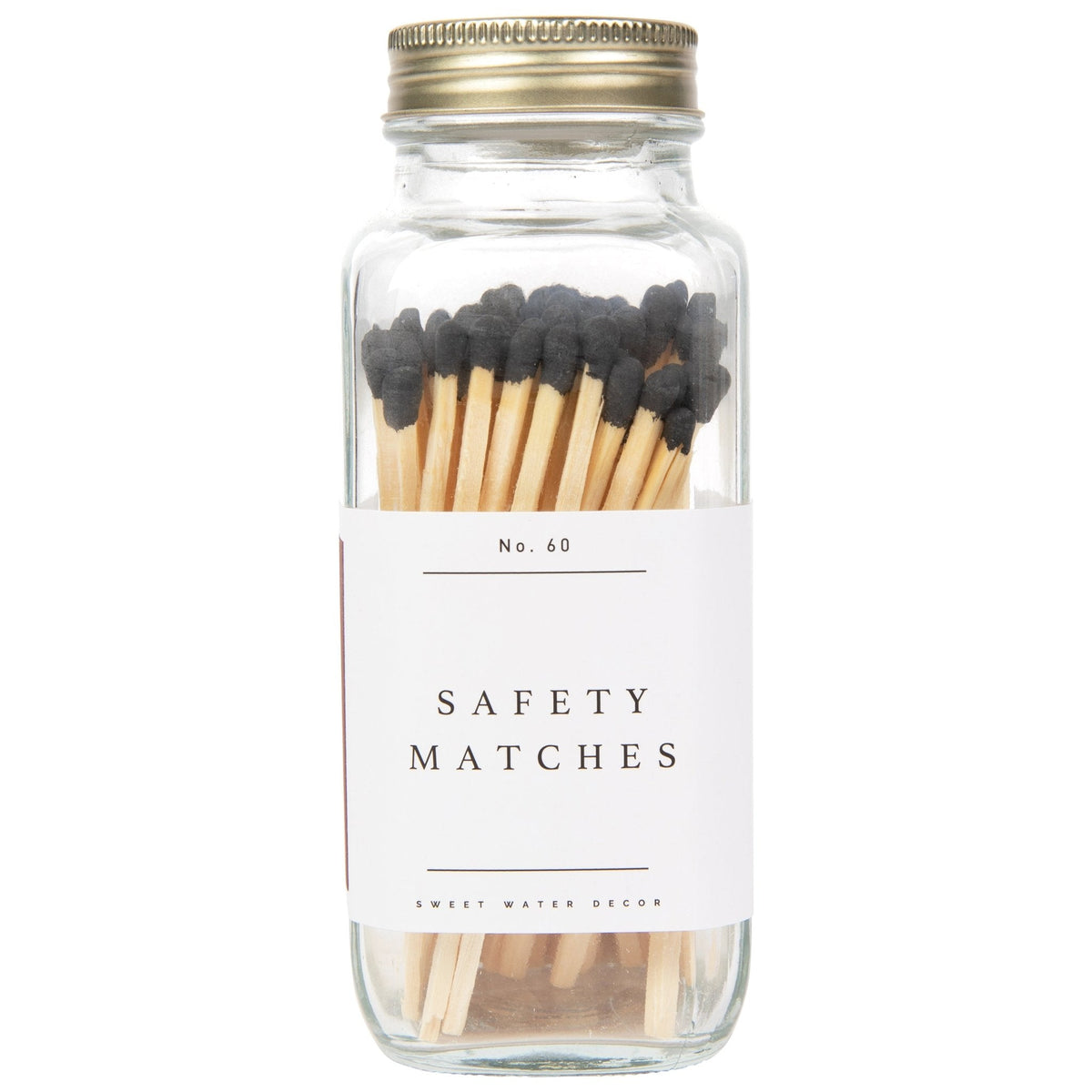 Black Tip Safety Matches - 60 Count, 3.75"