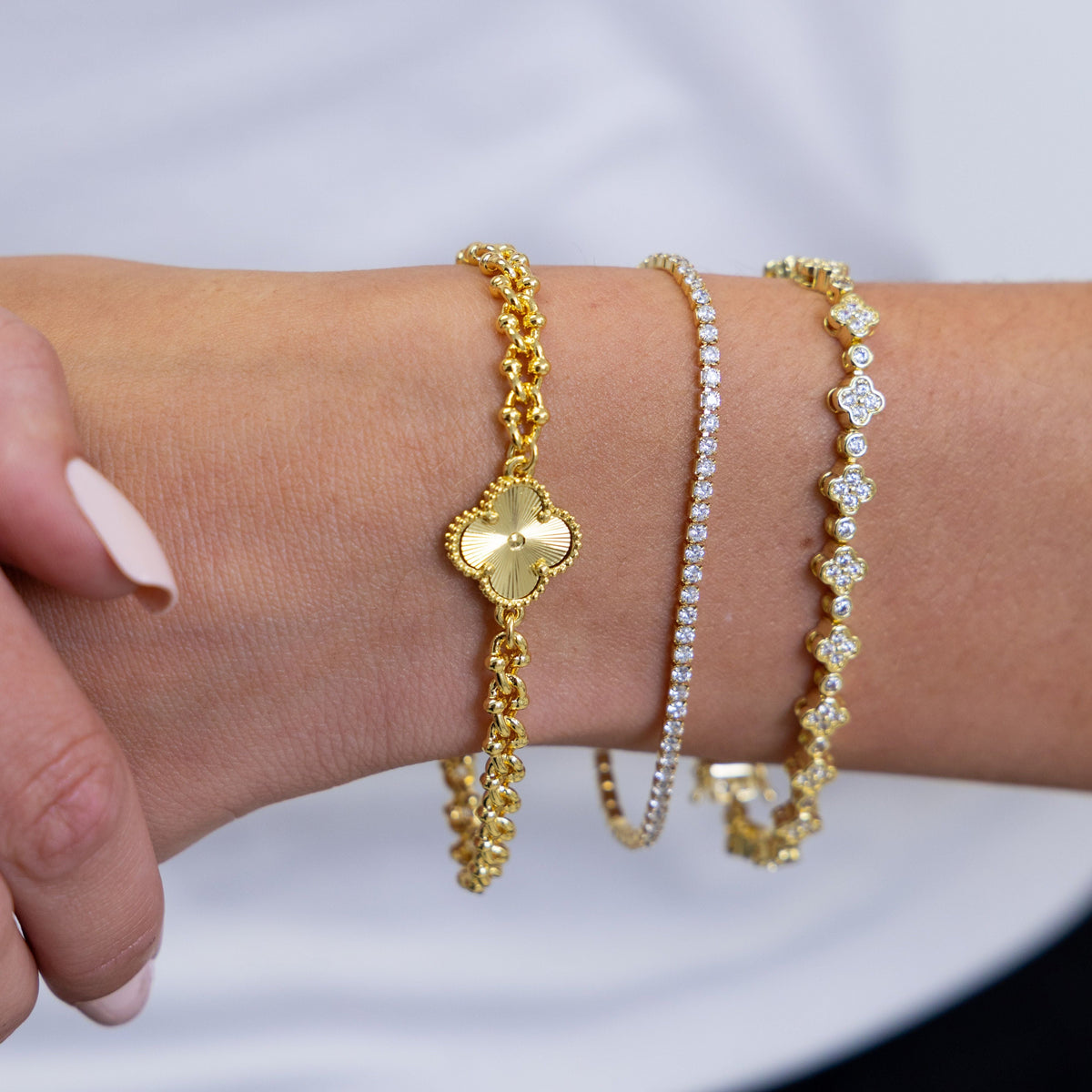 Rosalie Clover Chain Bracelet