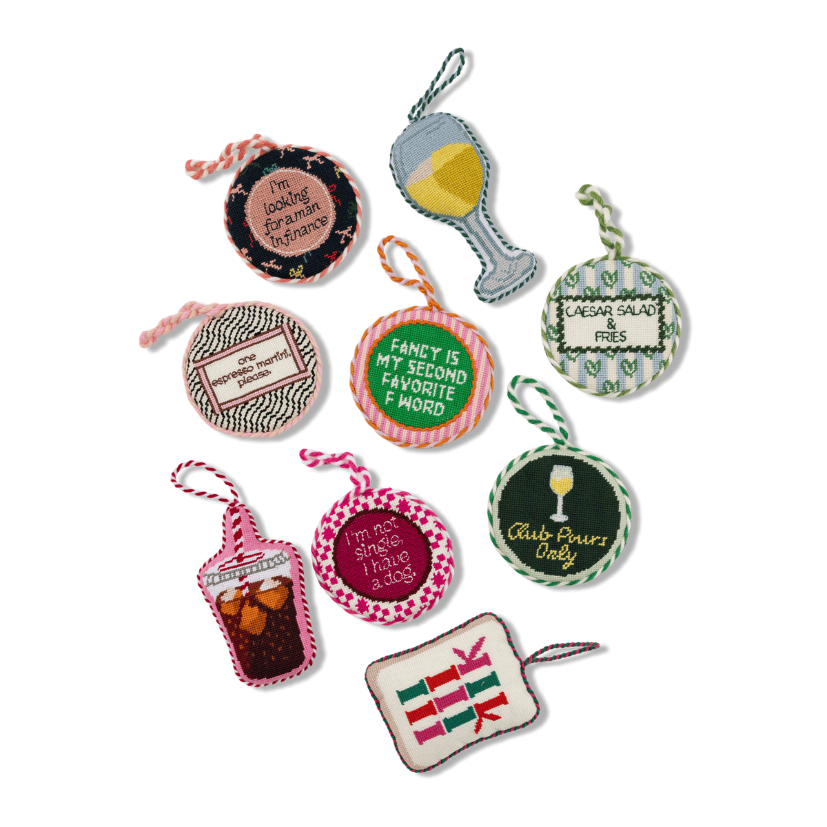 Not Single Needlepoint Ornament