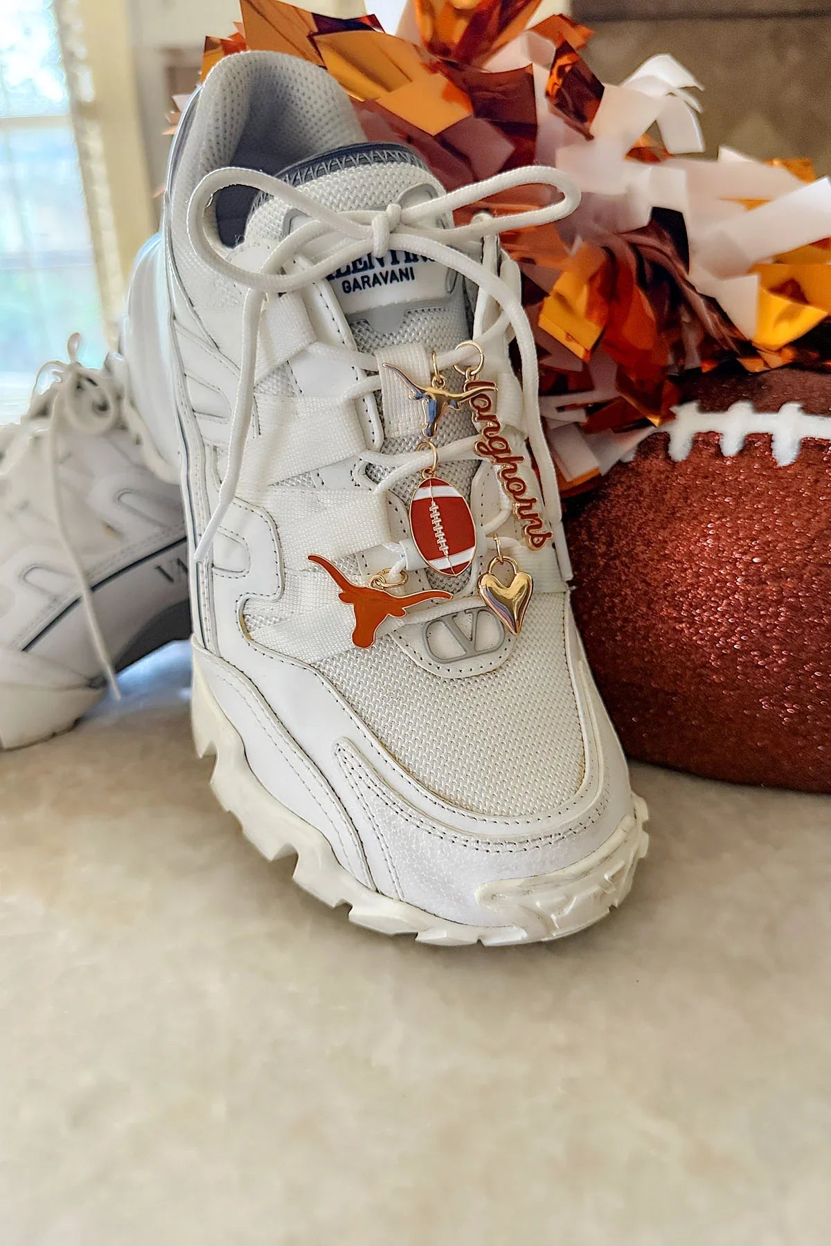 Texas Longhorns Shiny Gold Logo Charm