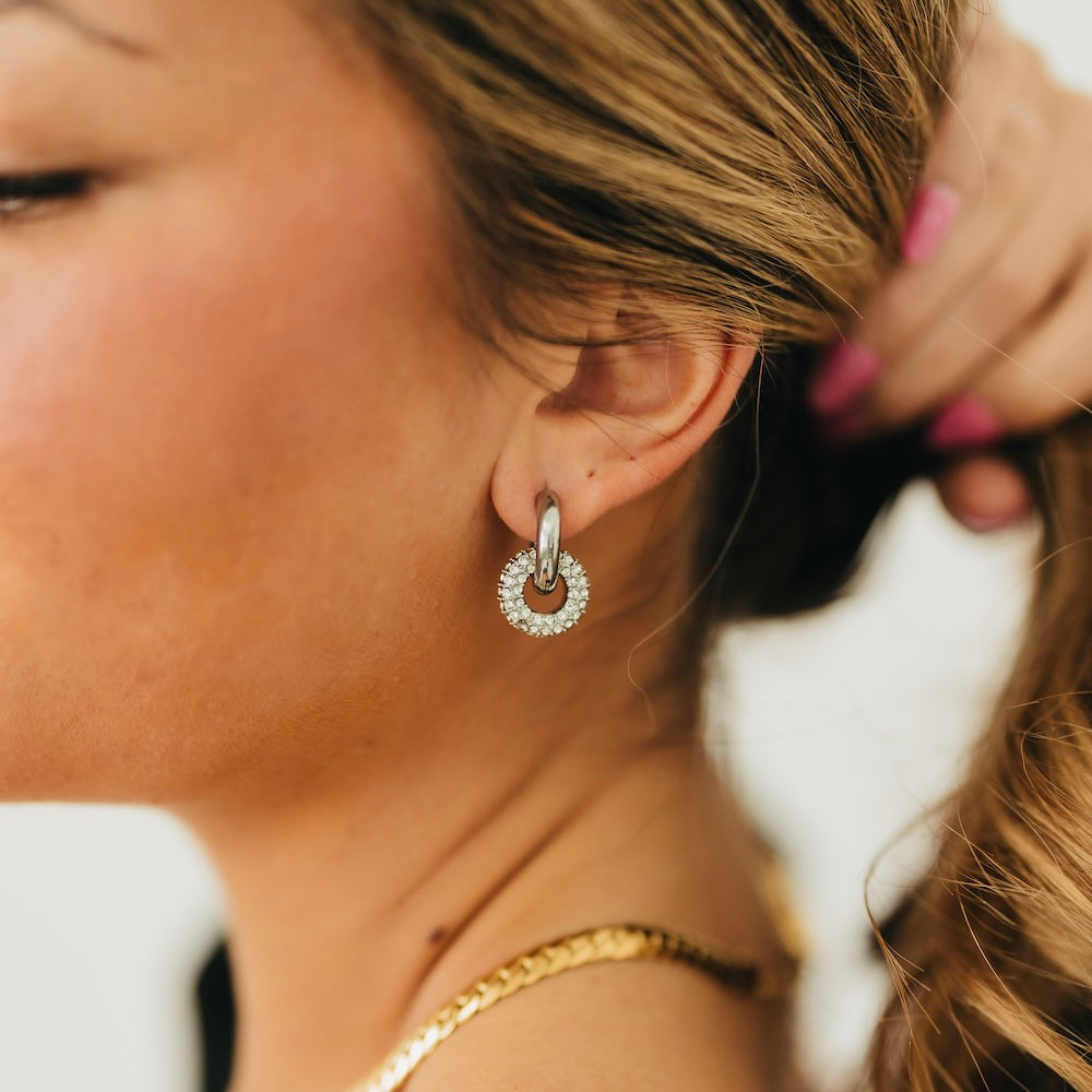 Ivy Interlock Hoop Earring - WATERPROOF