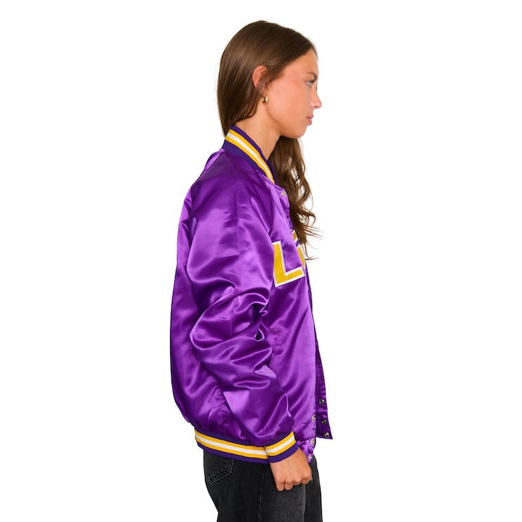 LSU Satin Letterman Bomber Jacket