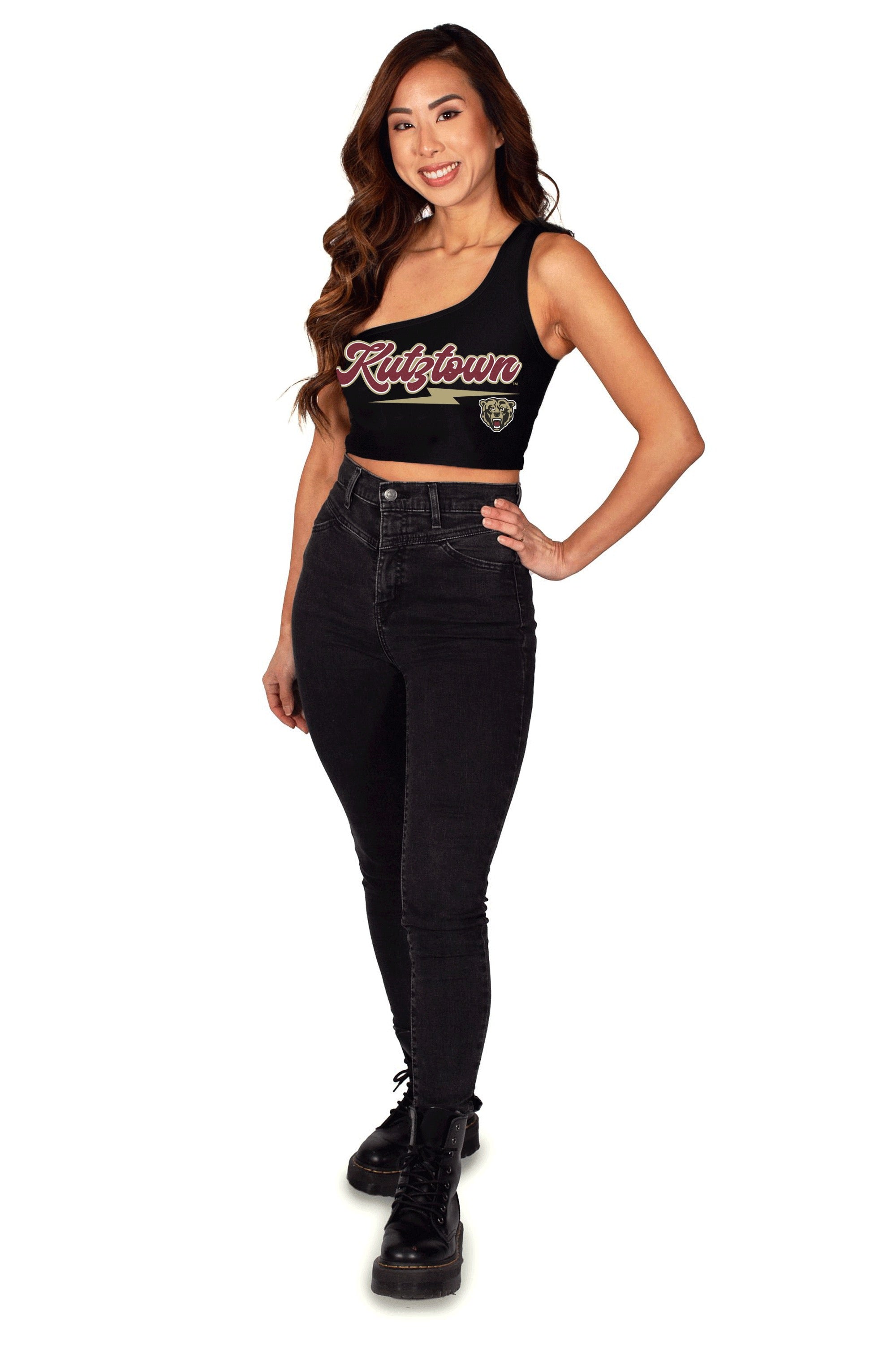 Kutztown Lightning One Shoulder Top