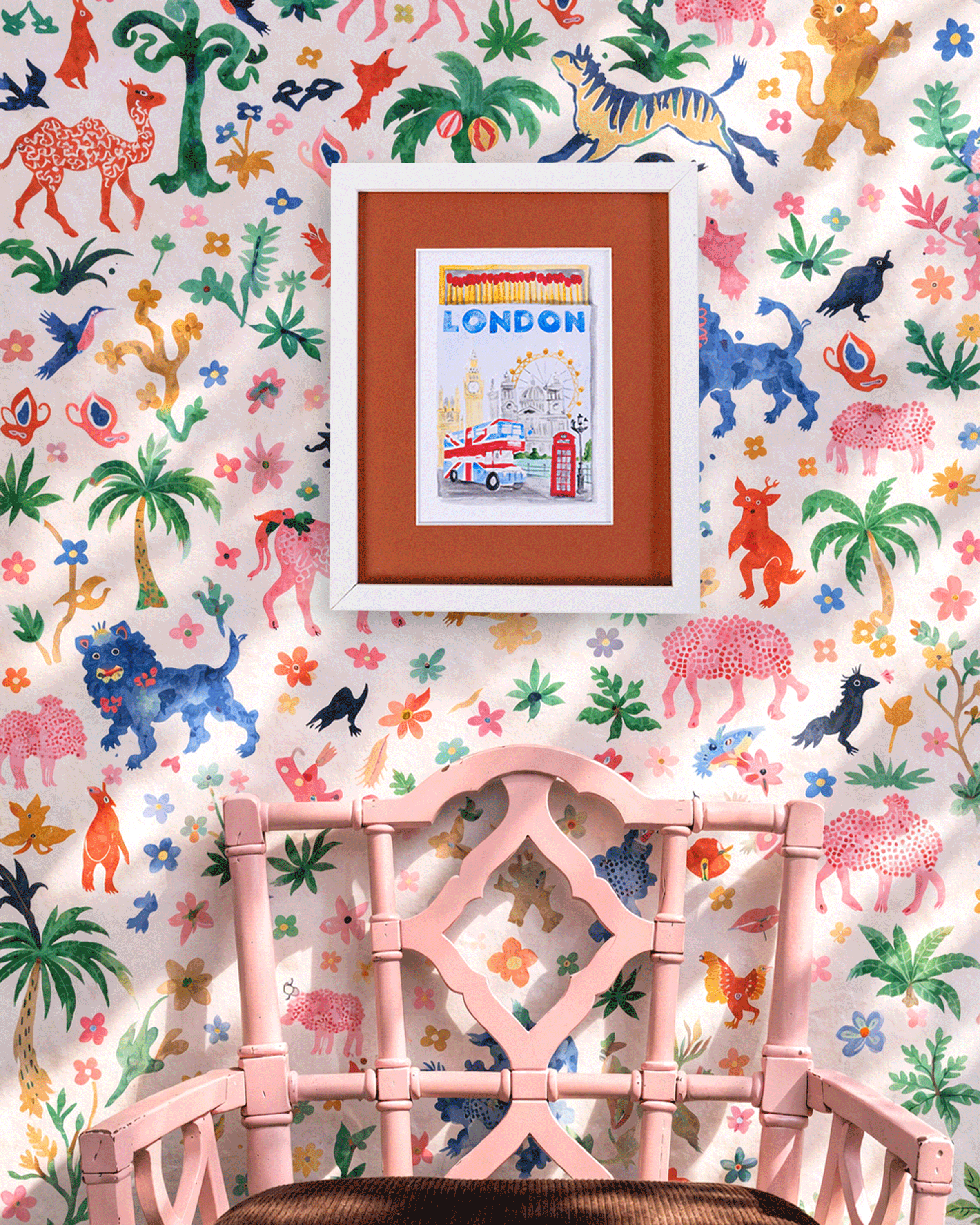 London Matchbook Art Print