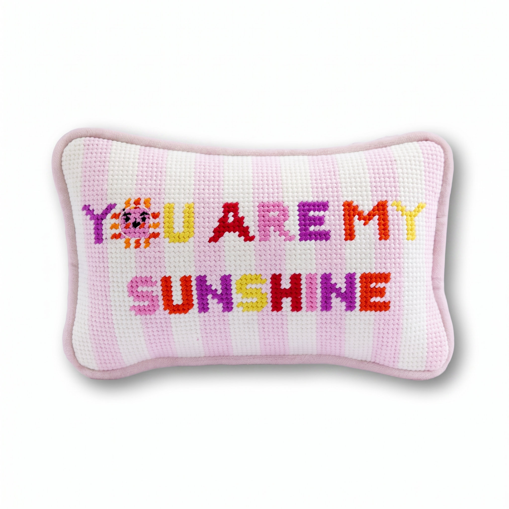 You Are My Sunshine Mini Needlepoint Pillow