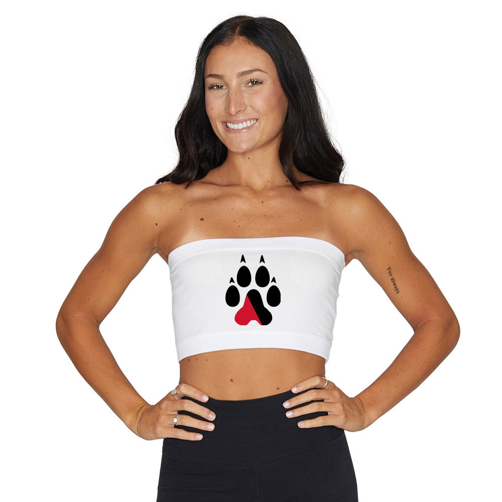 Northeastern White Bandeau Top