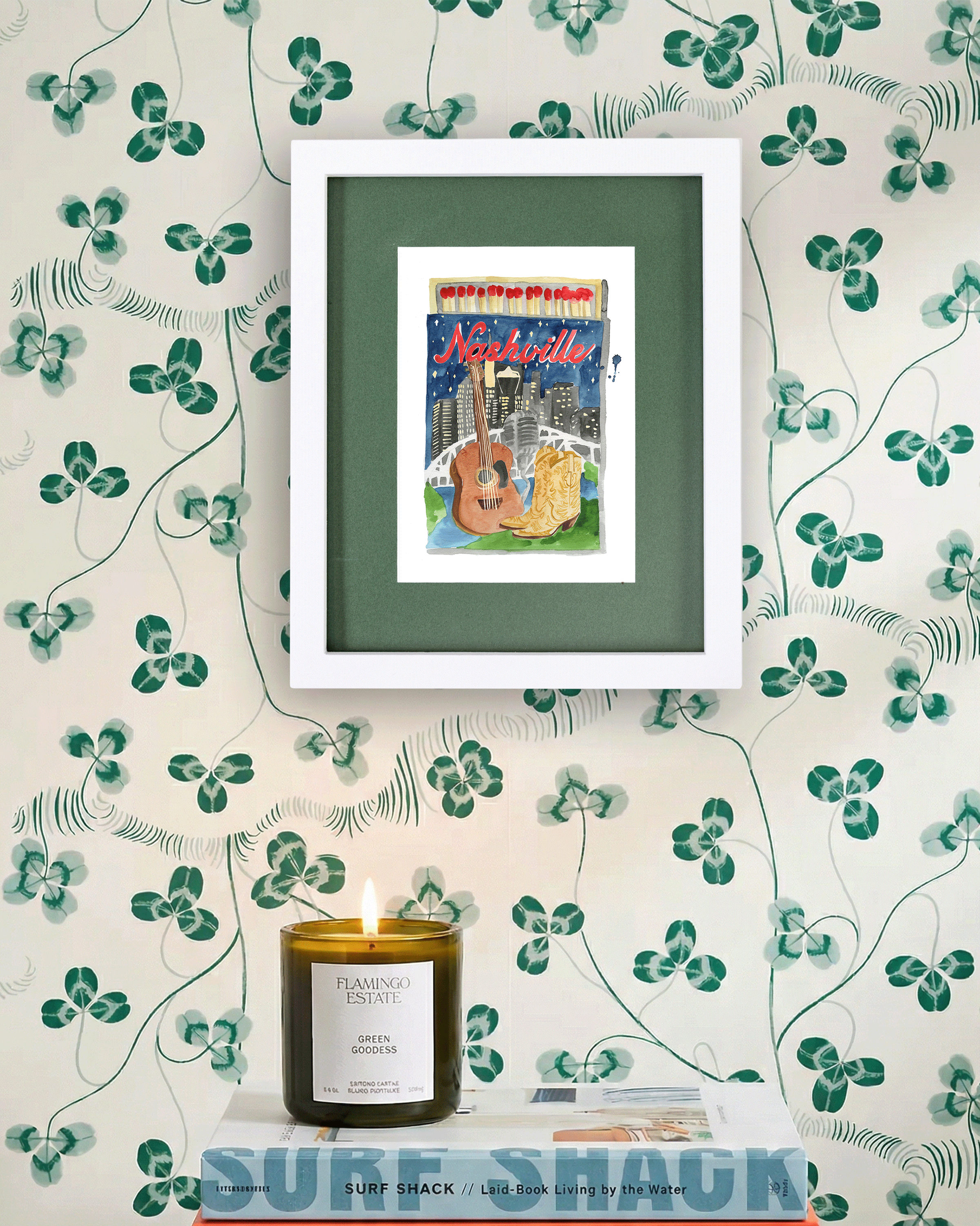 Nashville Matchbook Art Print