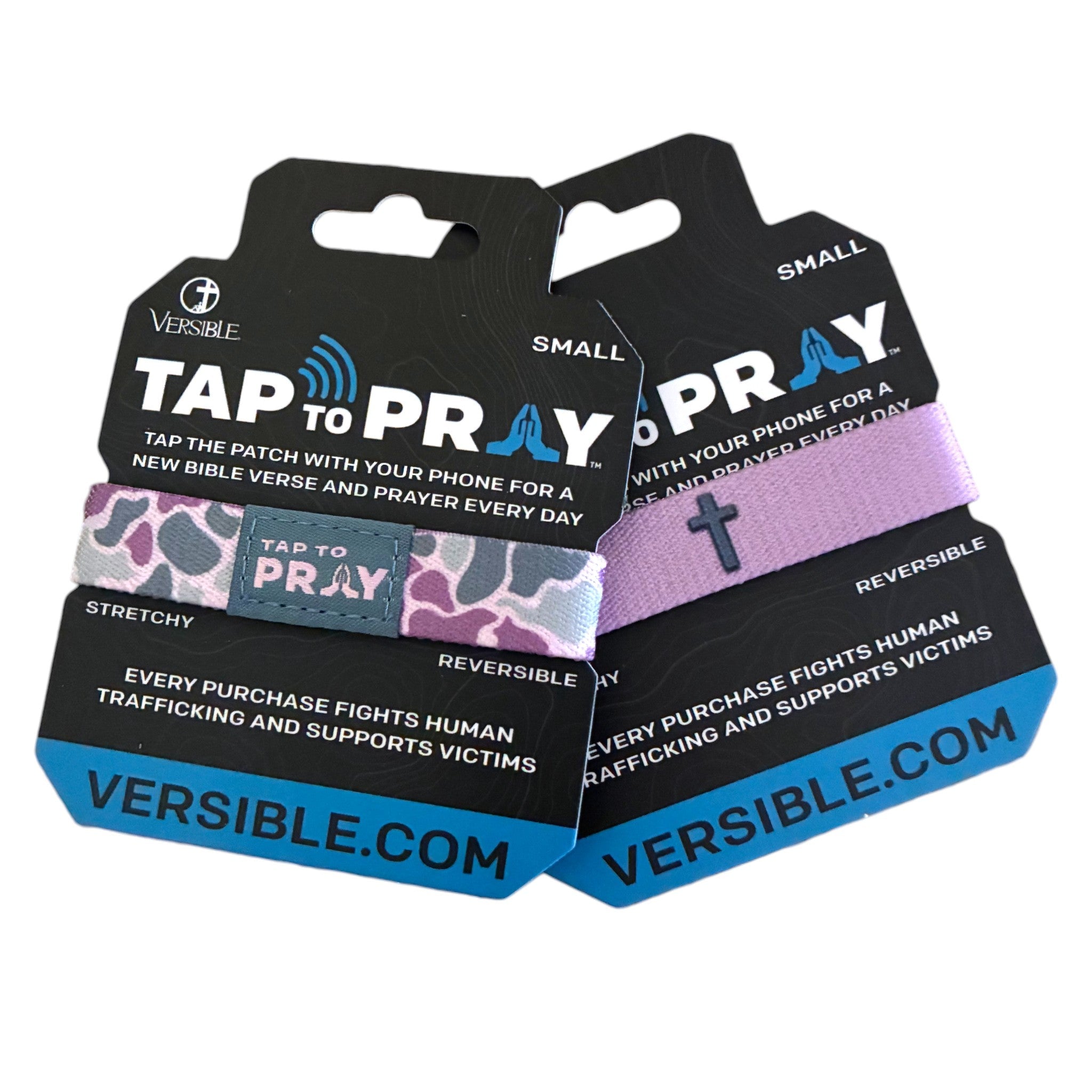 Tap To Pray® Wristband – River Rock Camo - Lilac