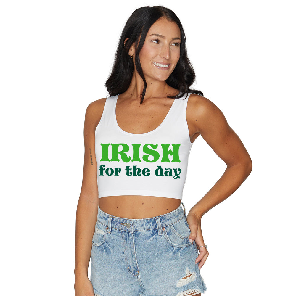 Irish For The Day Crop Tank Top