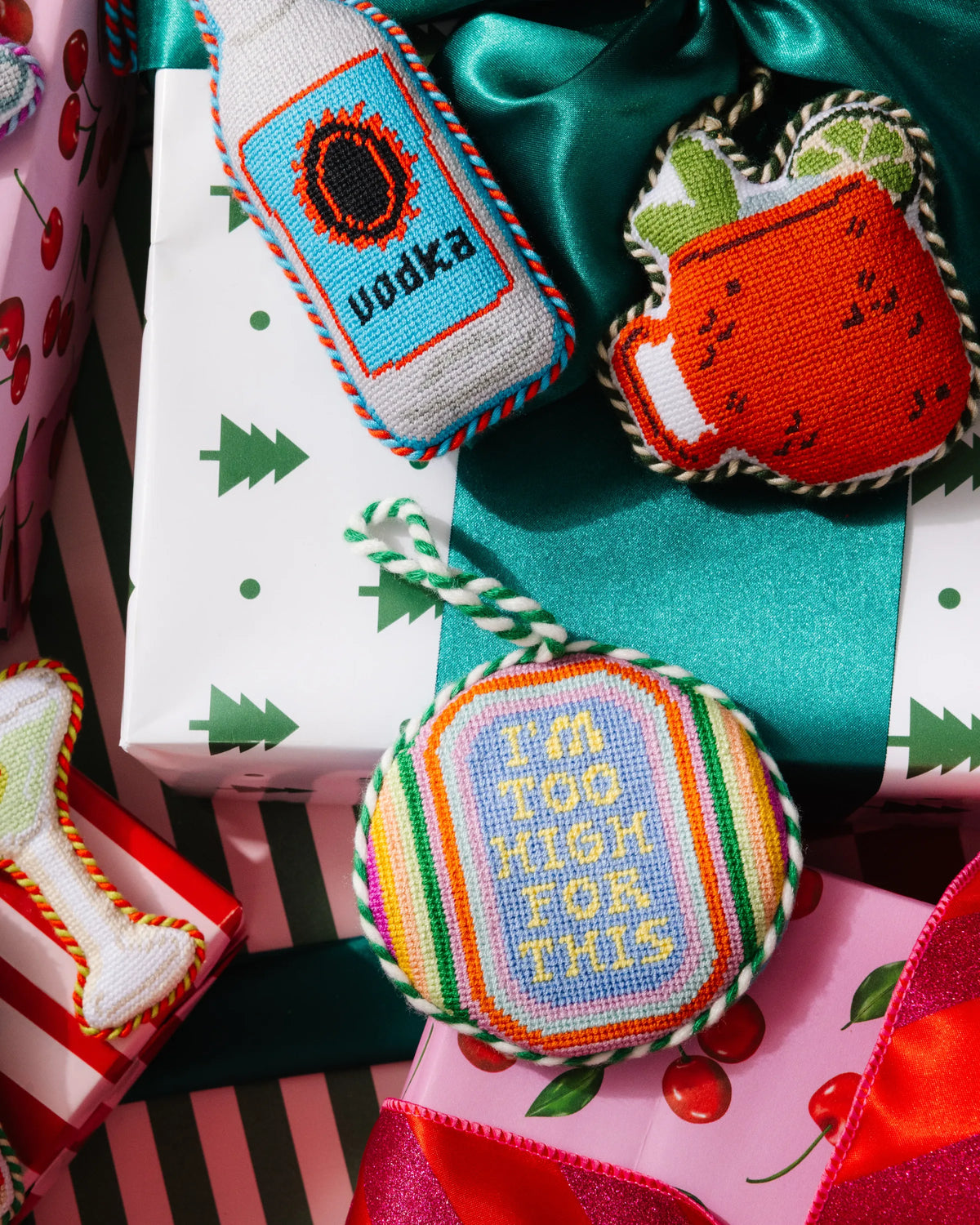 Needlepoint Icon Ornament - Moscow Mule
