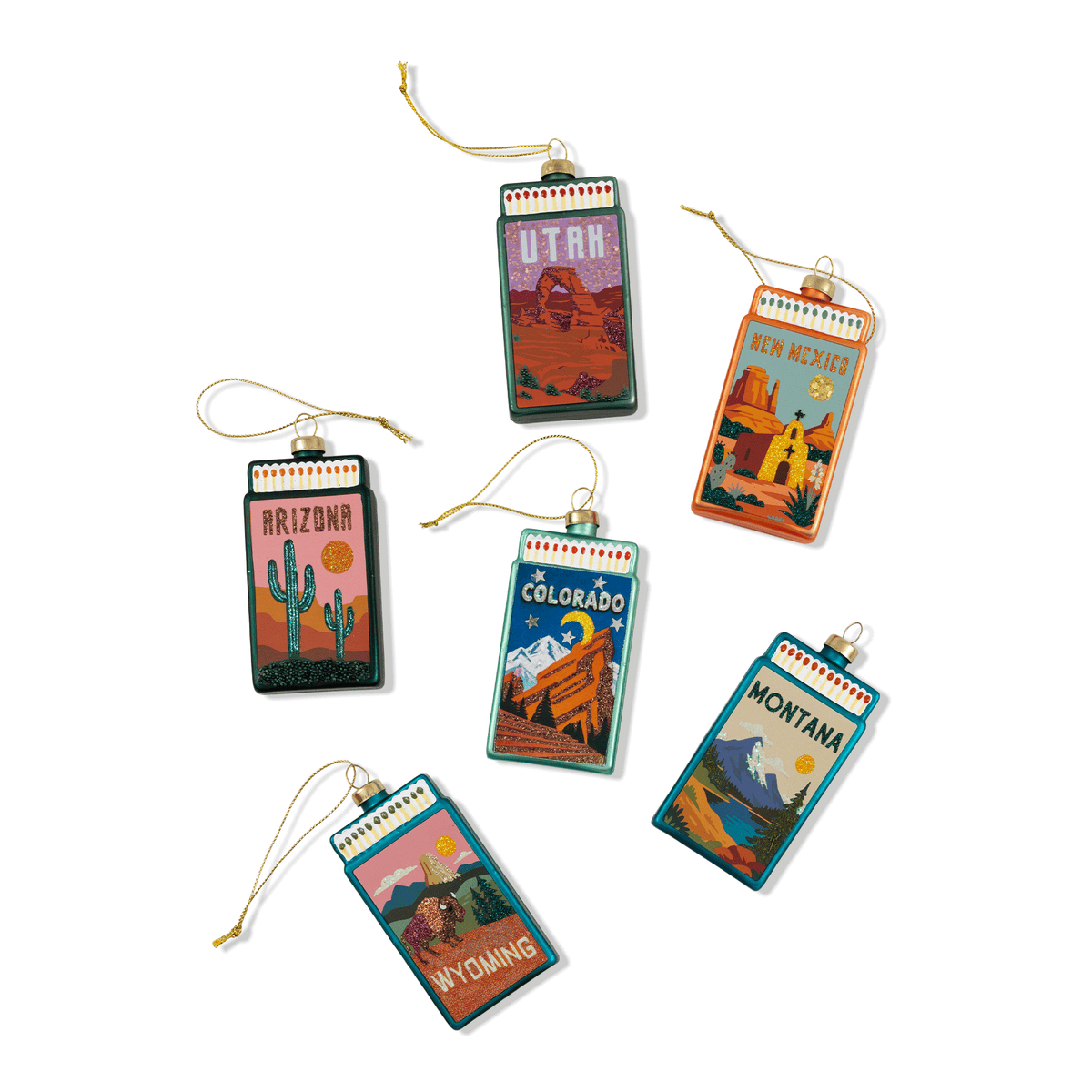Wyoming Matchbook Ornament