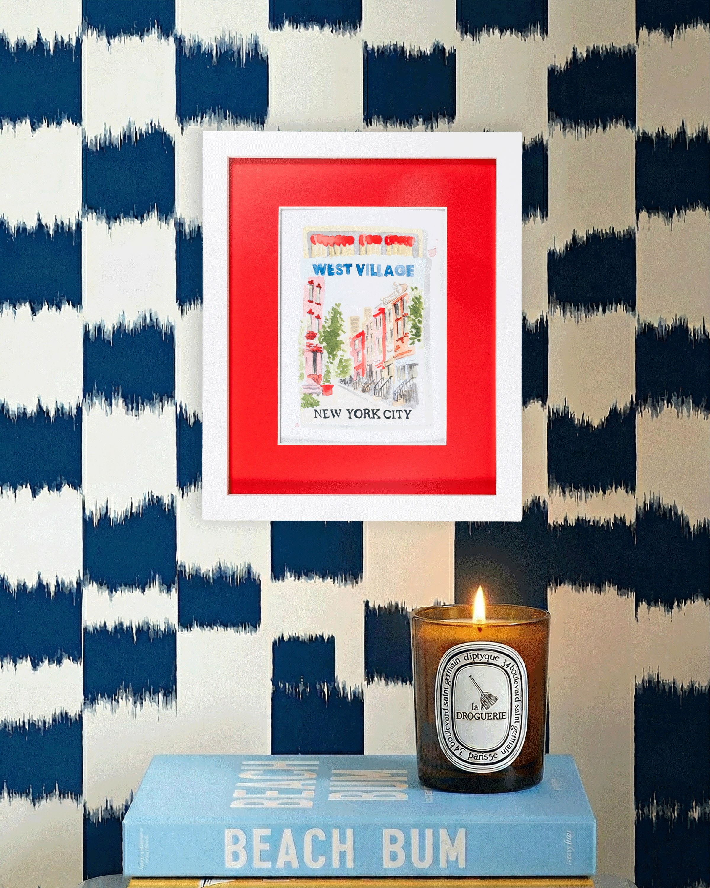 West Village NYC Matchbook Art Print