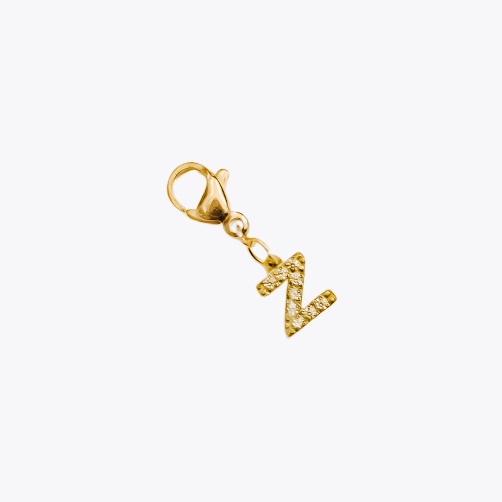 Initial Charm Bar Chanelle Charms - WATERPROOF