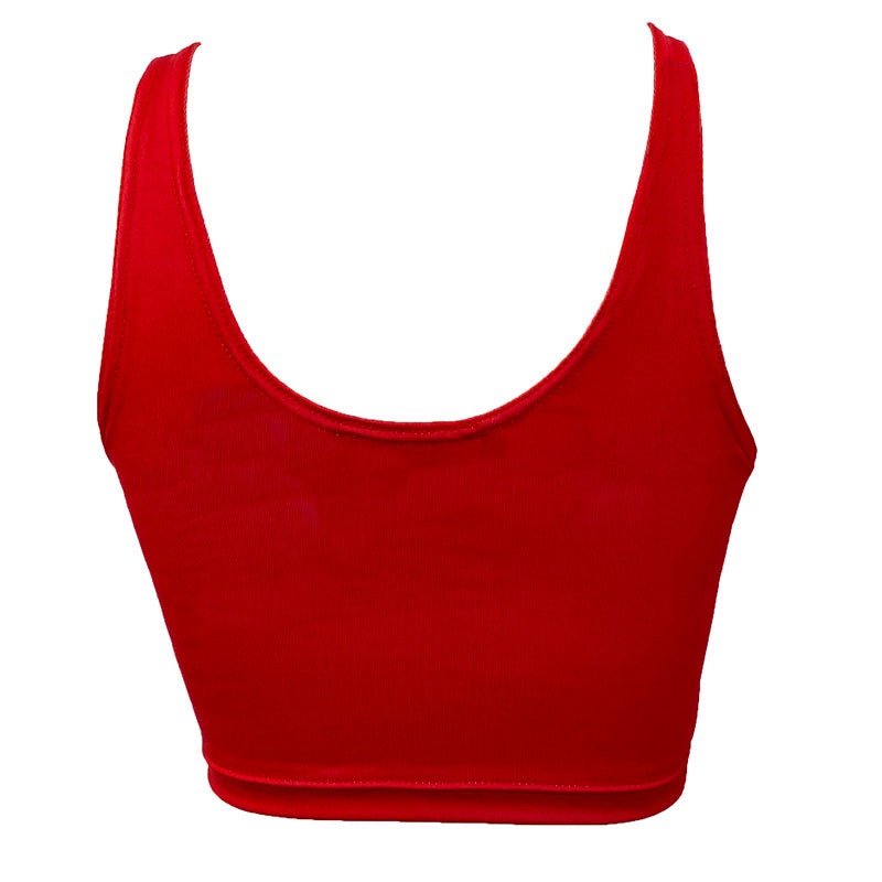 Maryland Terps Red Crop Tank Top