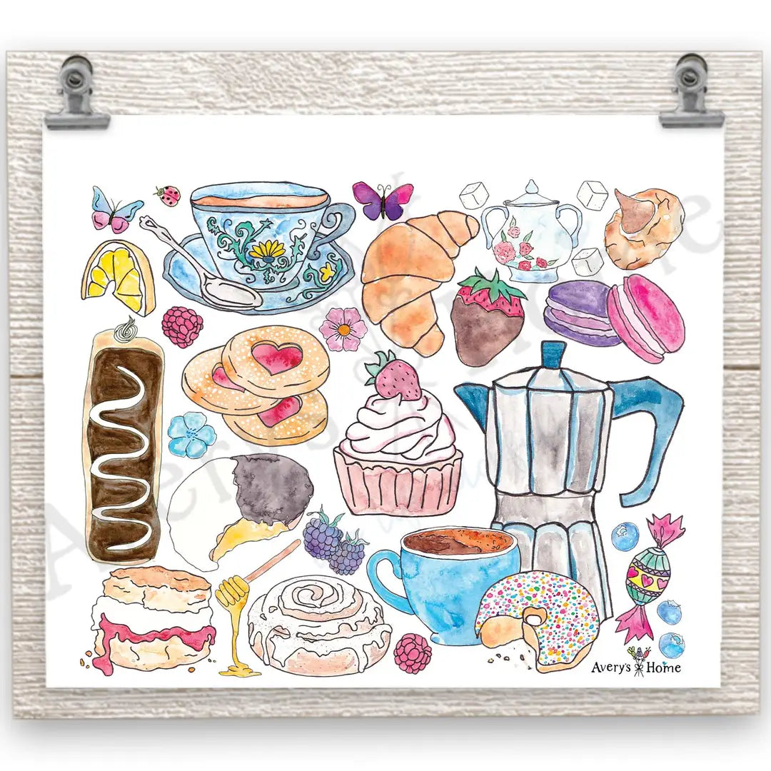 Coffee, Tea, & Sweets 20 oz Skinny Tumbler