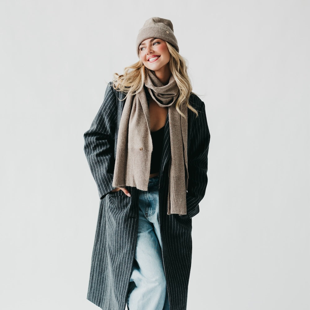 Cassidy Cashmere Wrap and Beanie Duo