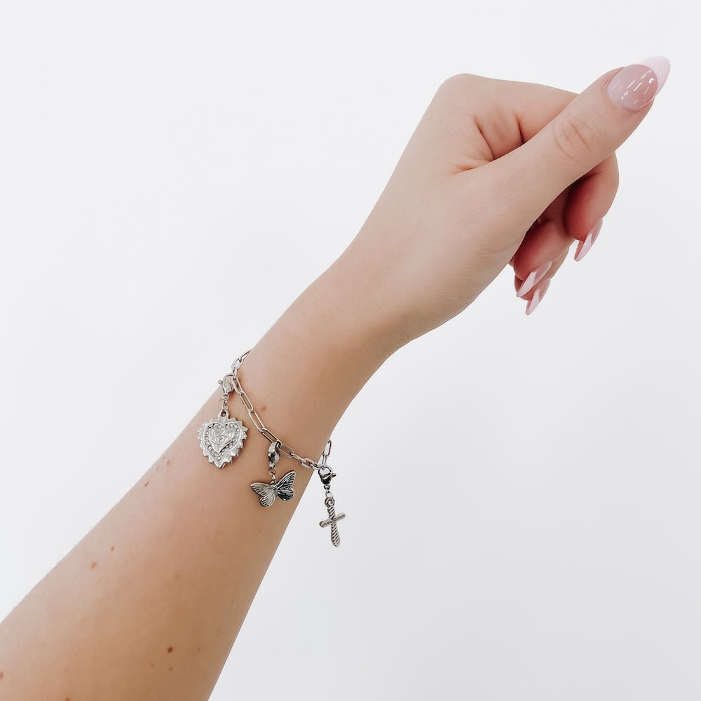 Chanelle Charm Bar Bracelets - WATERPROOF