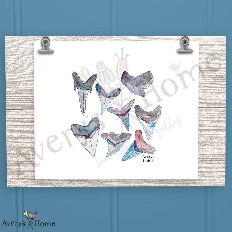 Shark Teeth Frosted Drinking Glass