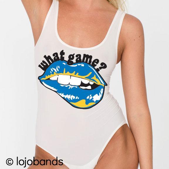 Blue & Yellow What Game? Bodysuit