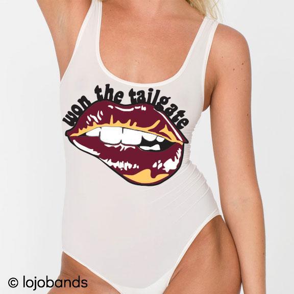 Maroon & Yellow Won the Tailgate Bodysuit