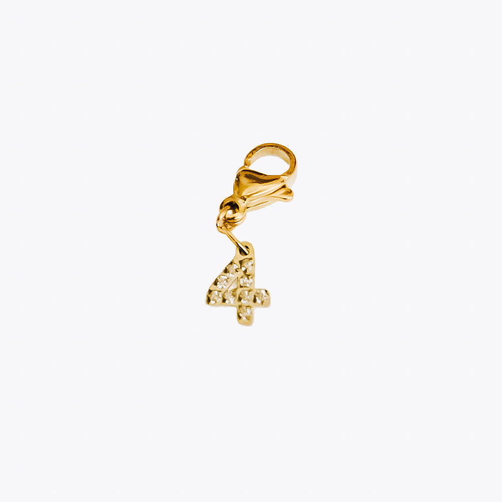 Bundled Number Charm Bar Chanelle Charms - WATERPROOF