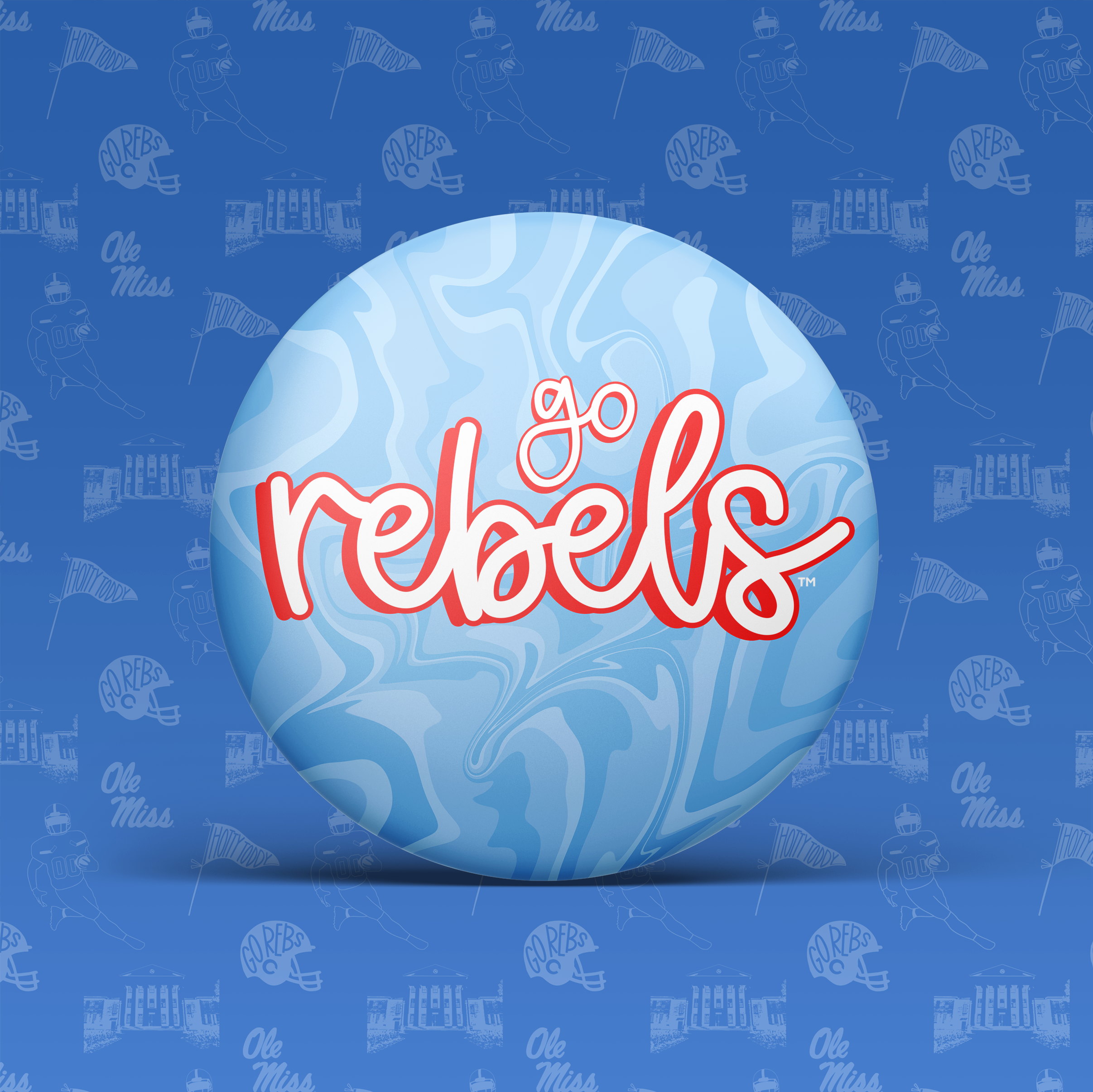 Go Rebels Swirl Button