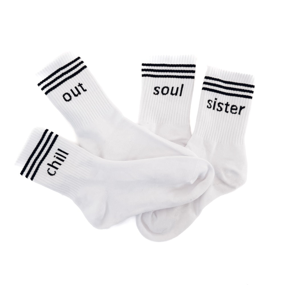 Word Up Stripe Socks