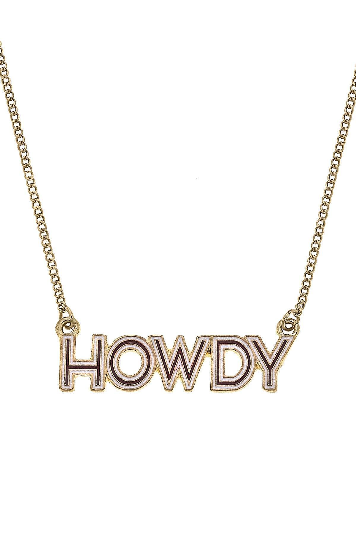 Texas A&M Aggies Outline Enamel Necklace