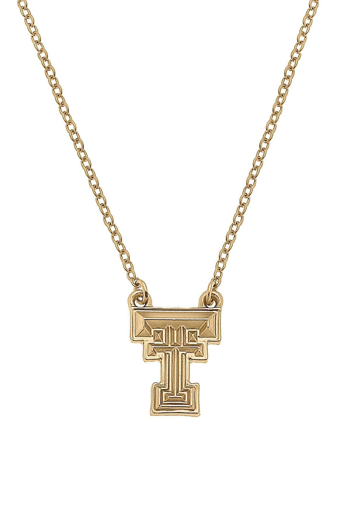 Texas Tech Red Raiders 24K Gold Plated Pendant Necklace