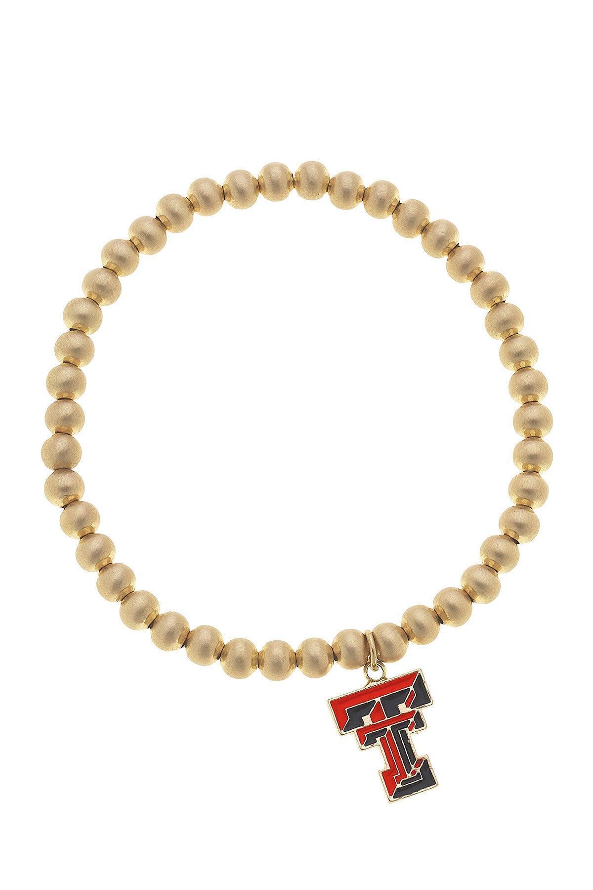 Texas Tech Red Raiders Ball Bead Stretch Bracelet