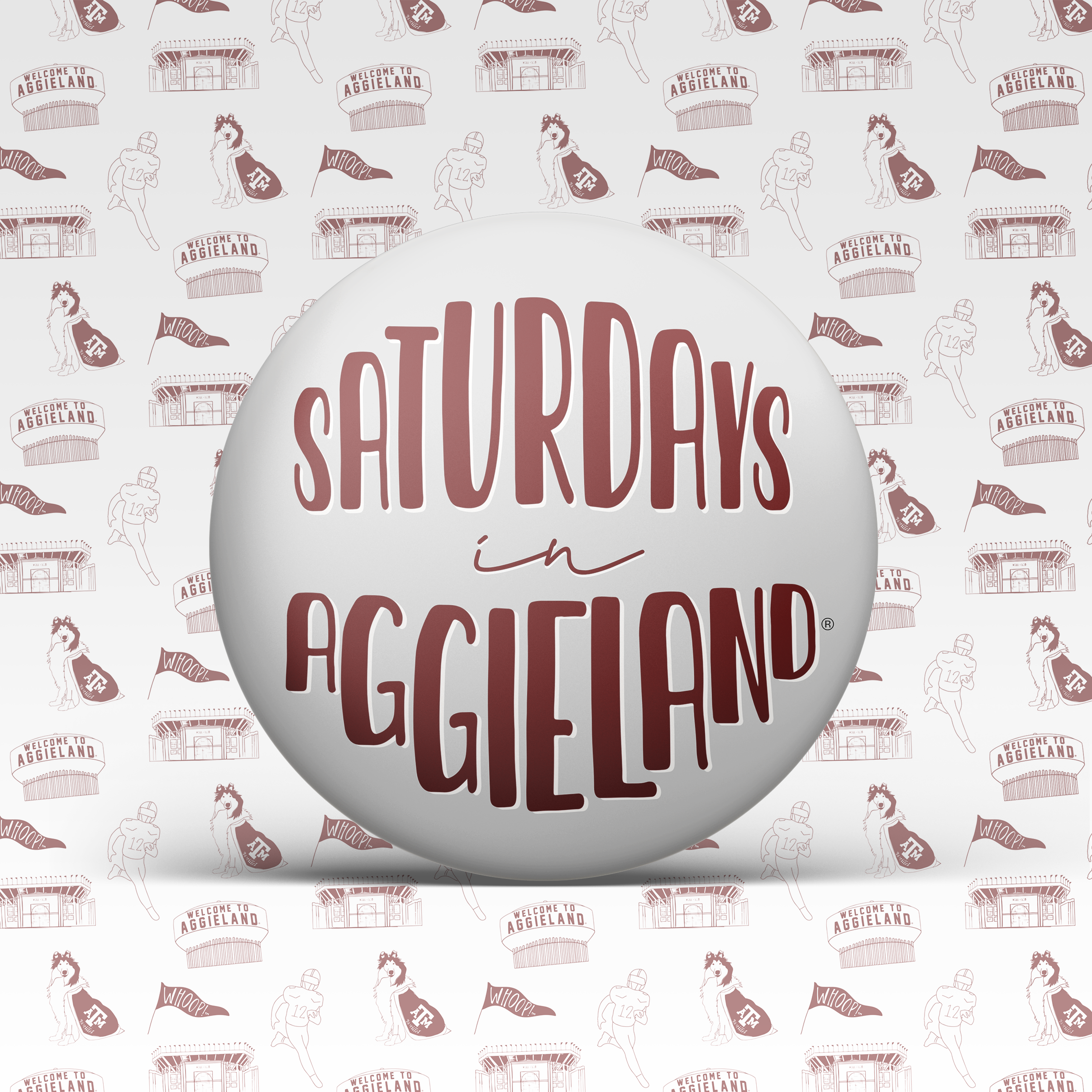 Saturdays In Aggieland Button