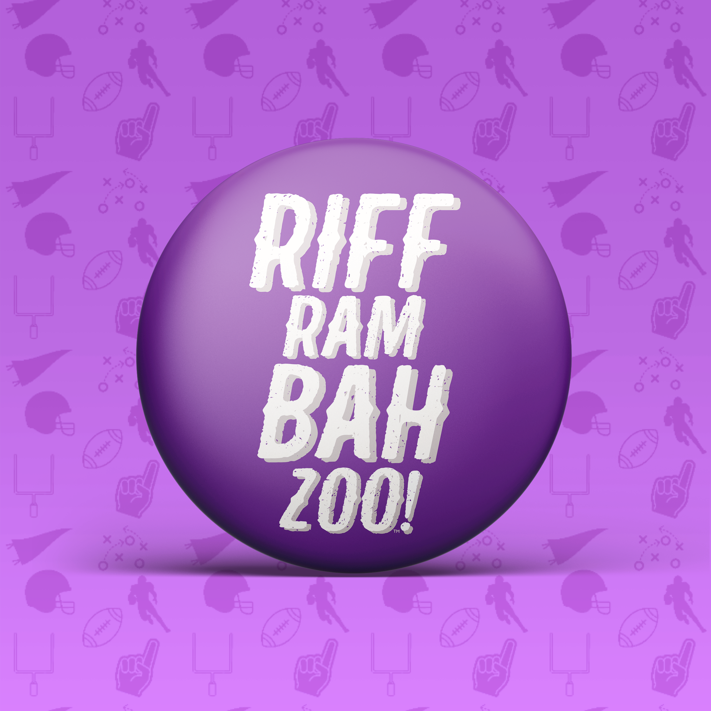 Riff Ram Bah Zoo Button