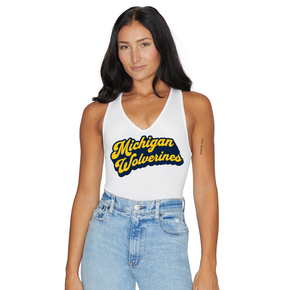 University of Michigan White Bodysuit
